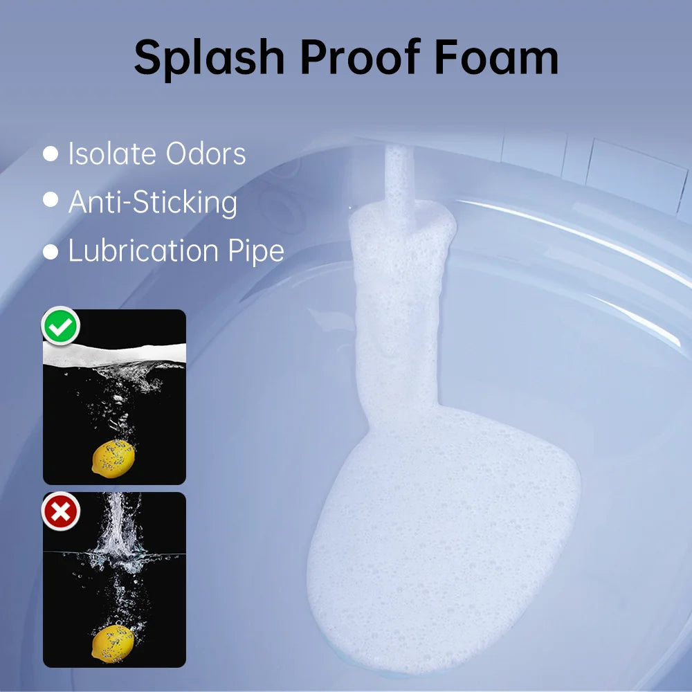 EPLO Smart Toilet Bidet, Auto Open/Close Lid,Foam Shield Splash Proof,Auto Flush,Elongated Toilet