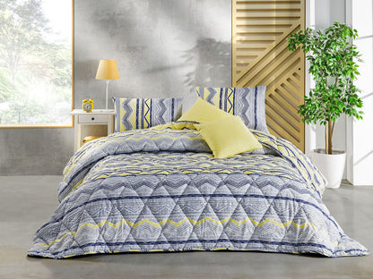 Istanbul Collection Handmade Comforter Set + Sheet Set - 9 Piece Set - Cotton Blend - Modern, Comforter, Matching Shams and Throw Pillows