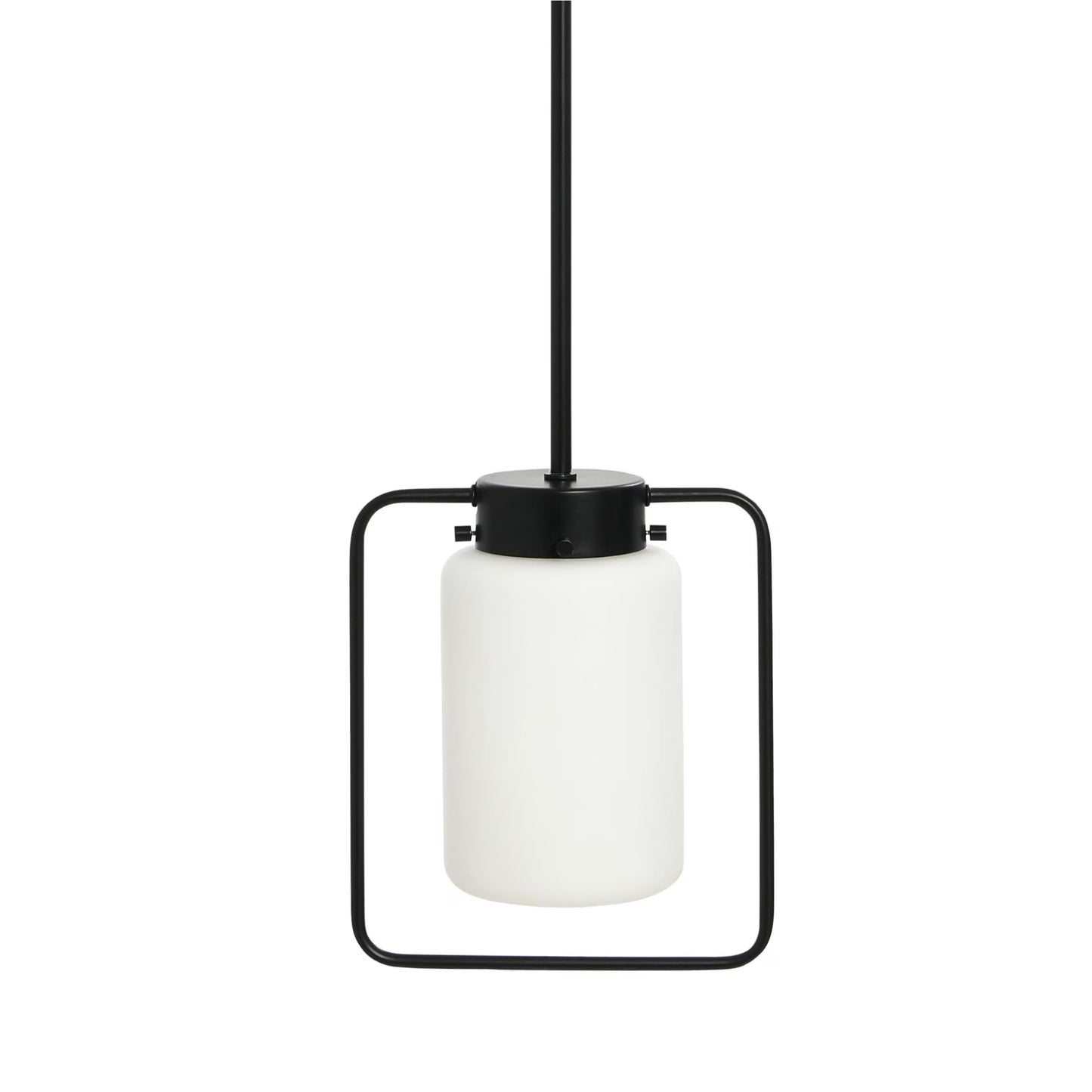 Creative Co-Op Robert Stevenson Lighting Ezra - Metal and Frosted Glass Convertible Flush Mount/Pendant Ceiling Light, Brushed Brass