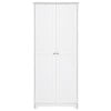 UBesGoo 72" Traditional Freestanding Kitchen Pantry Cabinet Wardrobe Armoire, White