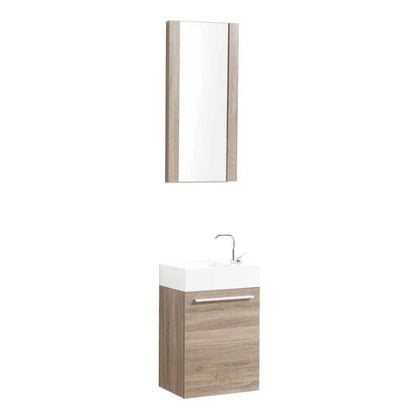 Blossom Colmar 18" Floating Bathroom Vanity w/Acrylic Sink | Navy Blue Finish | Wall Mount | Soft-Close