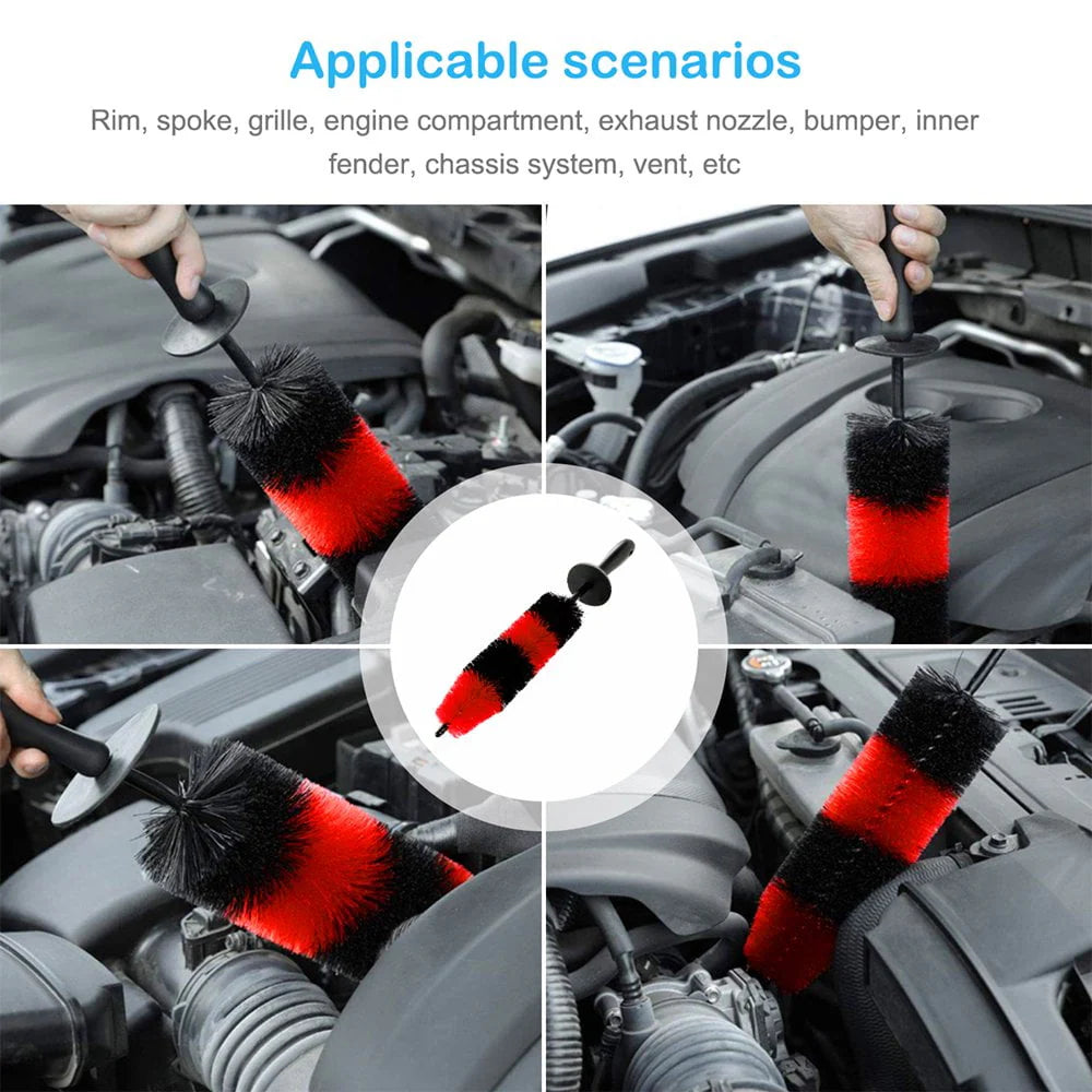 Dsseng 18pcs Car Wash Cleaning Tools Kit Car Detailing Set Car Wash Kit Interior and Exterior with Car Detail Brushes Tire Brush Towels