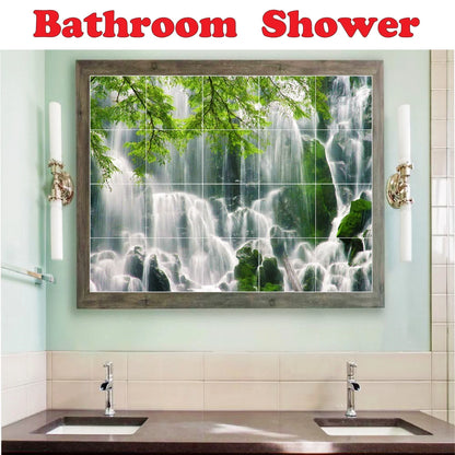 Ceramic Tile Mural-Hermanus Koekkoek Ships Bathroom Tile Mural 1. 17" w x 12.75" h using (12) 4.25 x 4.25 ceramic tiles
