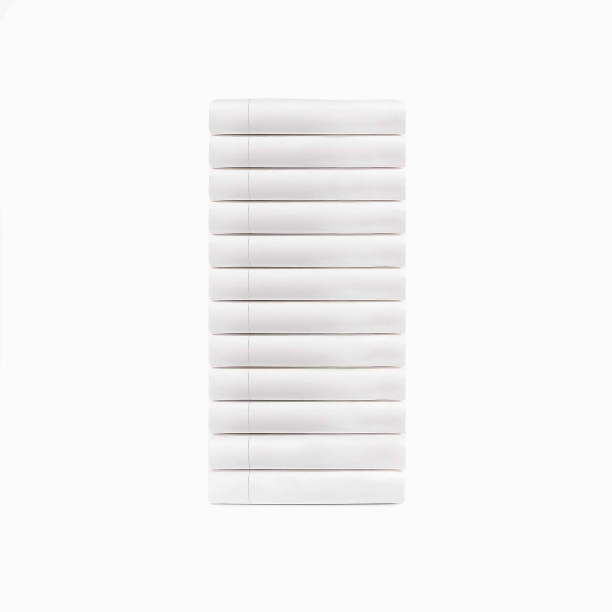 BNM Cotton Blend White Hotel Quality Pillowcases, Set of 12, King