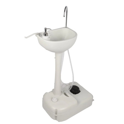 SamyoHome 5 Gallon Portable Camping Sink, with Towel Holder & Soap Dispenser