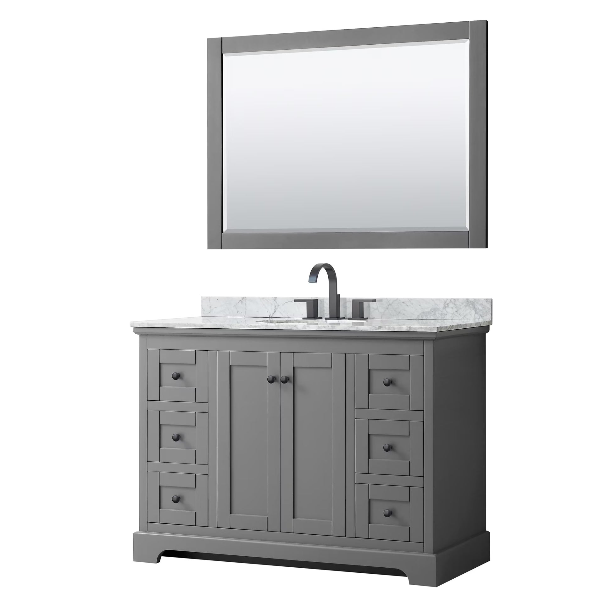 Wyndham Collection Oval Sink Wood Single Bathroom Vanity in White/Gold