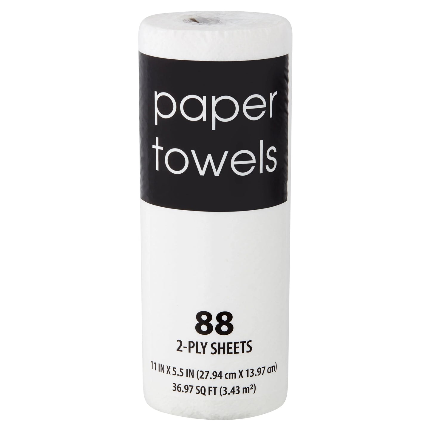 Paper Towels, 1 Roll, 88 Sheets, 2-Ply