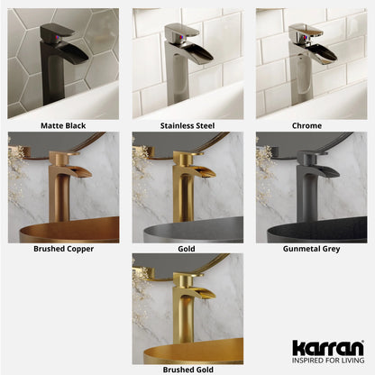 Karran Usa Kbf442 Kassel 1.2 GPM Vessel Single Hole Bathroom Faucet - Copper