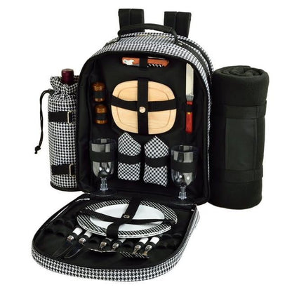 Picnic at Ascot Bold Picnic Backpack for 2 with Blanket