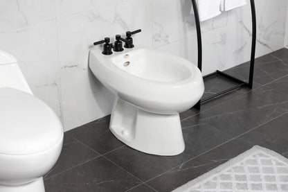 Kingston Brass KB6320DKL Kaiser Three-Handle Bidet Faucet, Matte Black