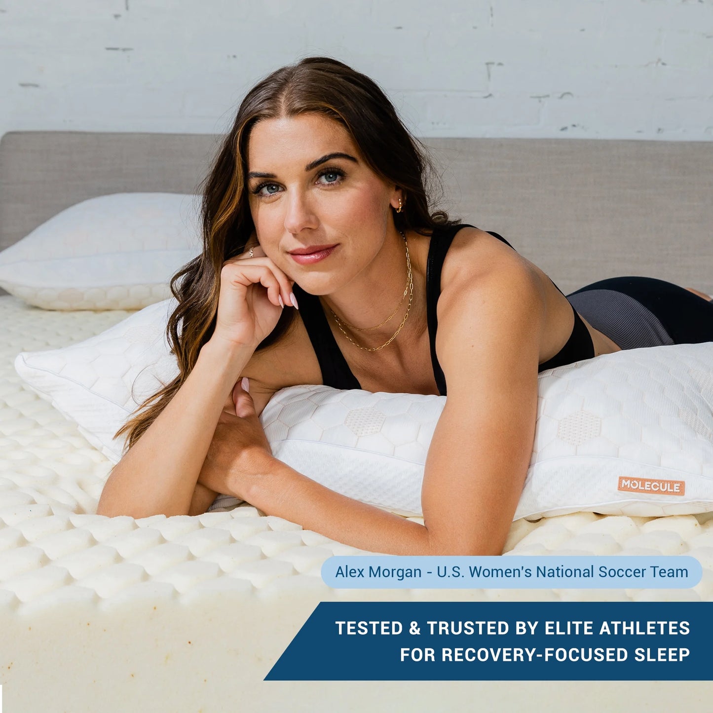 MOLECULE 3" CopperWELL Cooling Gel Infused Memory Foam Mattress Topper, Queen
