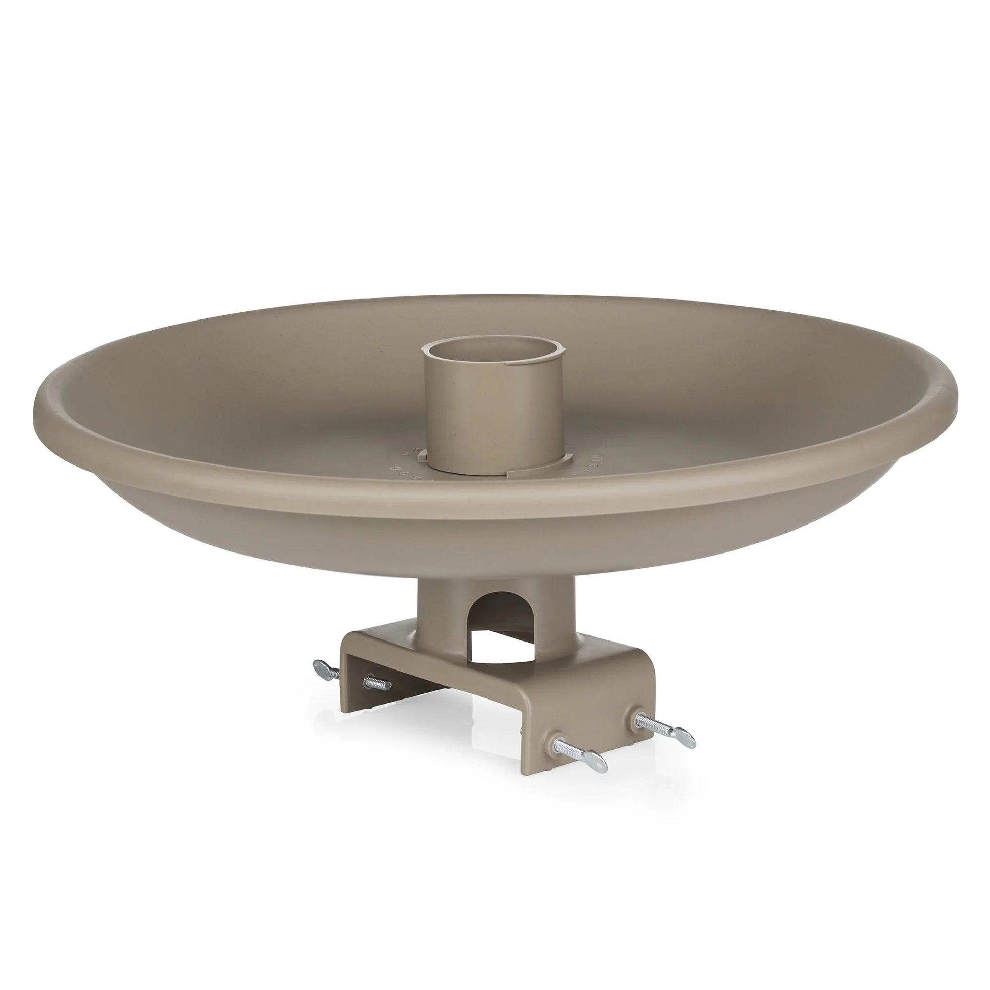 Farm Innovators 150 Watt Plastic Heated Birdbath w/Deck Mount, Tan