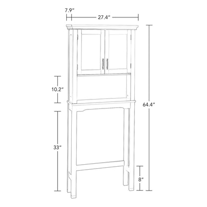 RiverRidge Somerset Over the Toilet Bathroom Spacesaver Medicine Cabinet Shelf - White