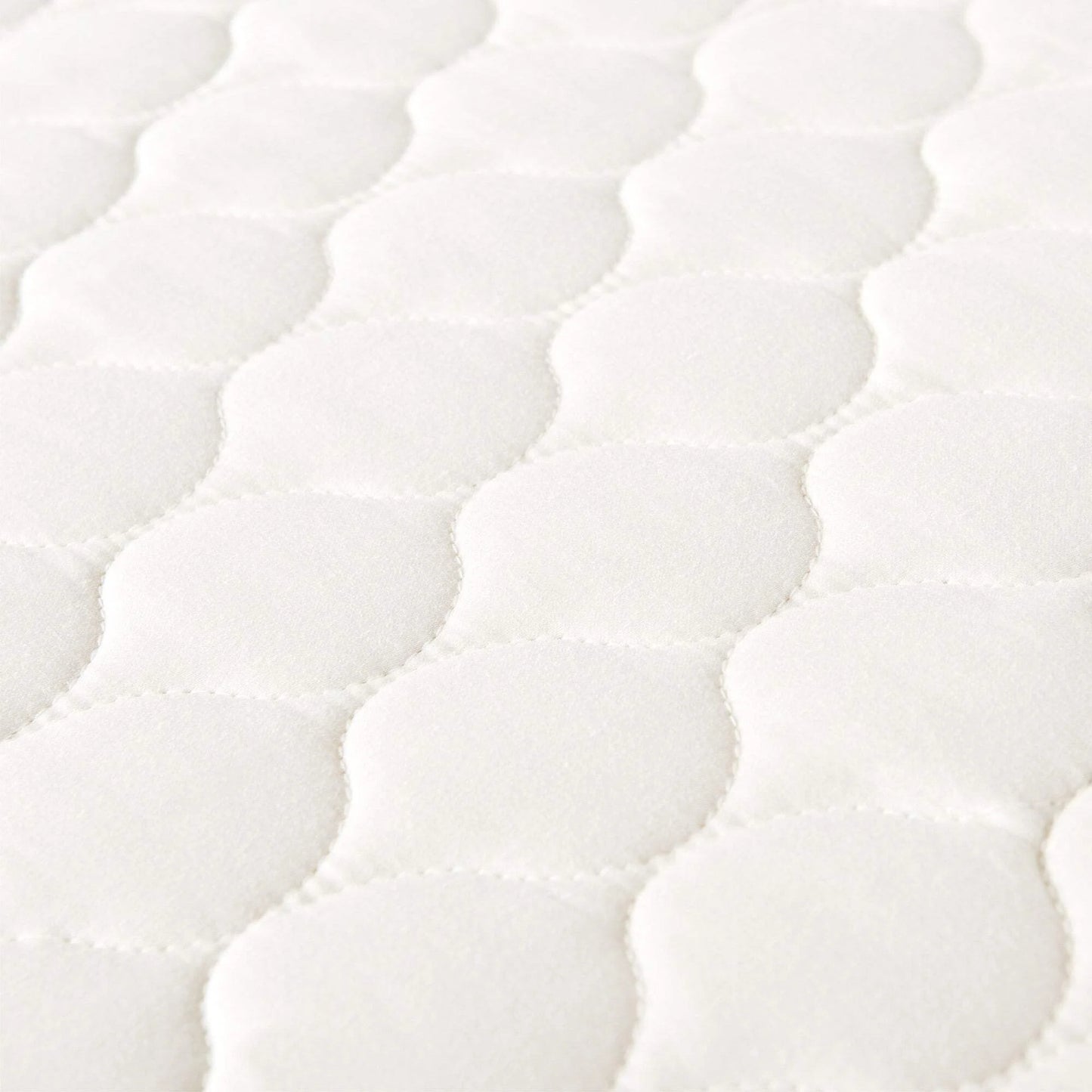 Whisper Organics 100% Cotton Organic Mattress Protector, 300TC Mattress Pad, Queen size, Ivory