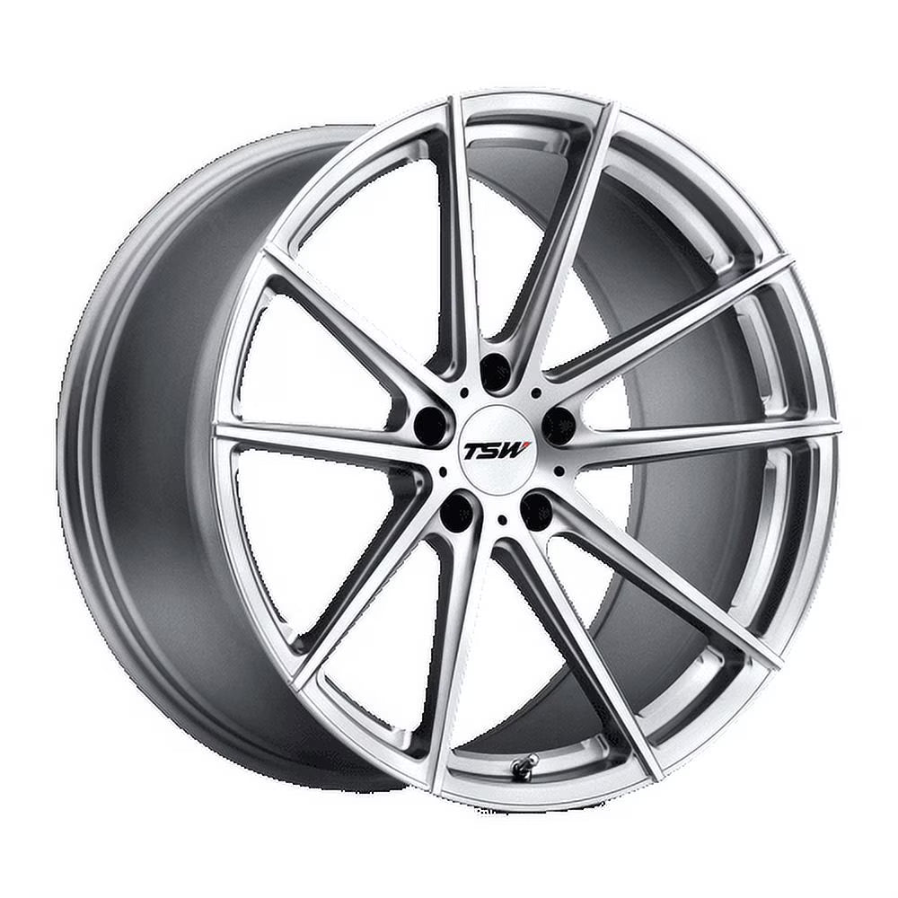 Tsw Bathurst 19X9 5X120 15Et 76.1Cb Silver W/Mirror Cut Face Wheel