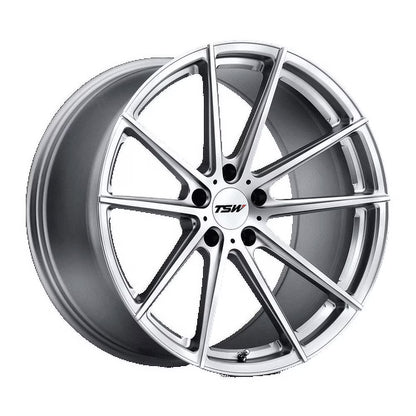Tsw Bathurst 19X9 5X120 15Et 76.1Cb Silver W/Mirror Cut Face Wheel