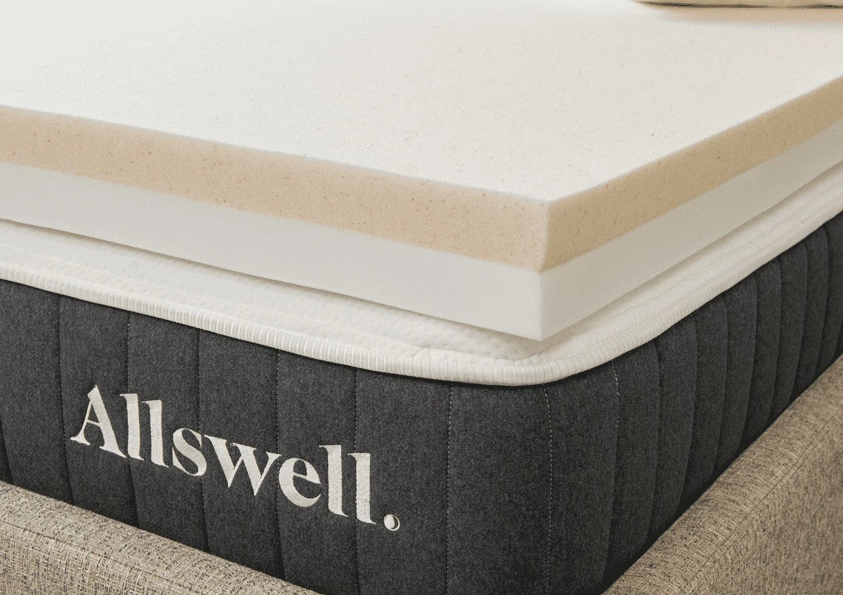 Allswell 4" Memory Foam Mattress Topper Infused with Copper Gel, Full
