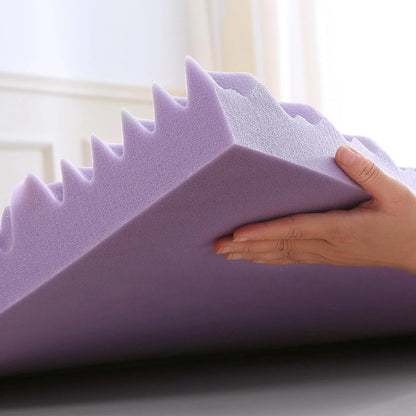 3 Inch Full Size Mattress Topper, 7-Zone Cooling Gel Infused Mattress Topper, Egg Crate Foam Bed Pad, CertiPUR-US and Oeko-TEX Certification (54"75", Lavender)