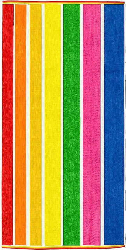 Ben Kaufman Sales 104850 30 x 60 in. Velour Graduated Stripe Towel, Multi Color - Pack of 24