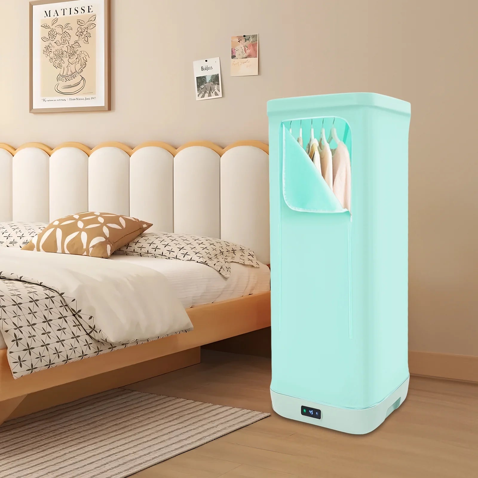 Portable Clothes Dryer Mini Electric Wardrobe Clothing Drying Machine Freestand for Homes, Dormitories