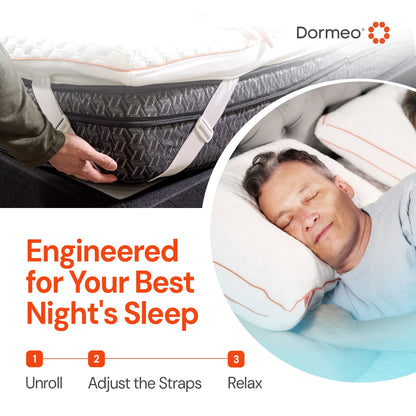 Dormeo Premium Mattress Topper Queen Bed Cooling Mattress Pad with Octaspring Technology