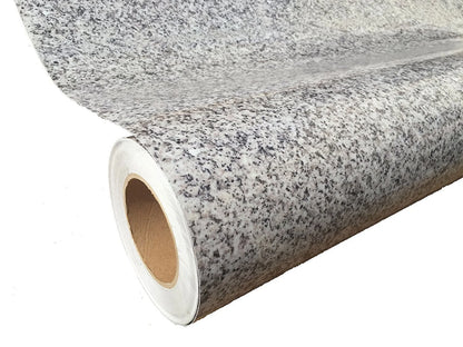 Instant Granite Countertop Vinyl Laminate Sheet | Peel & Stick | Durable Self-Adhesive Paper Roll Resists Heat, Stains, Water | Kitchen & Bath | 36° x 144° (3' x 12') | Marble Design | Luna Pearl