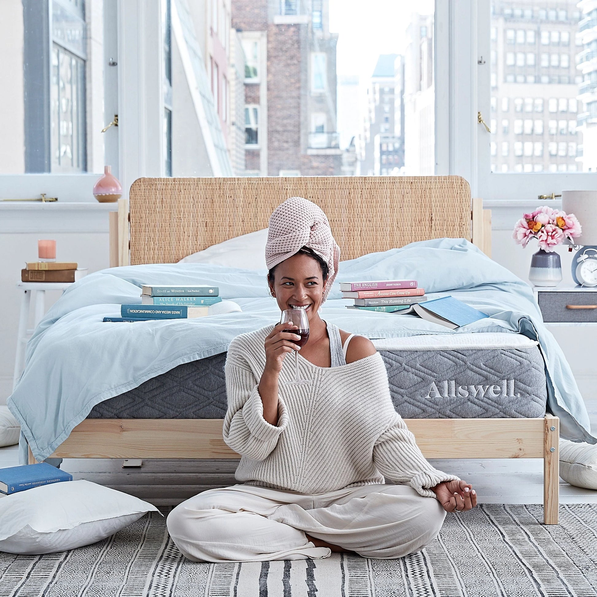 The Allswell Luxe 12" Bed in a Box Hybrid Mattress, Queen