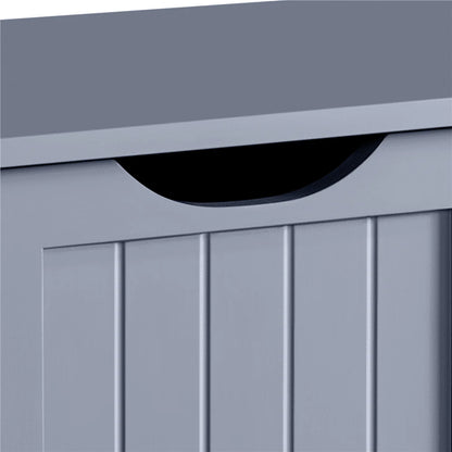 Easyfashion Wooden Bathroom Cabinet Bathroom Storage Unit with 4 Drawers, Gray