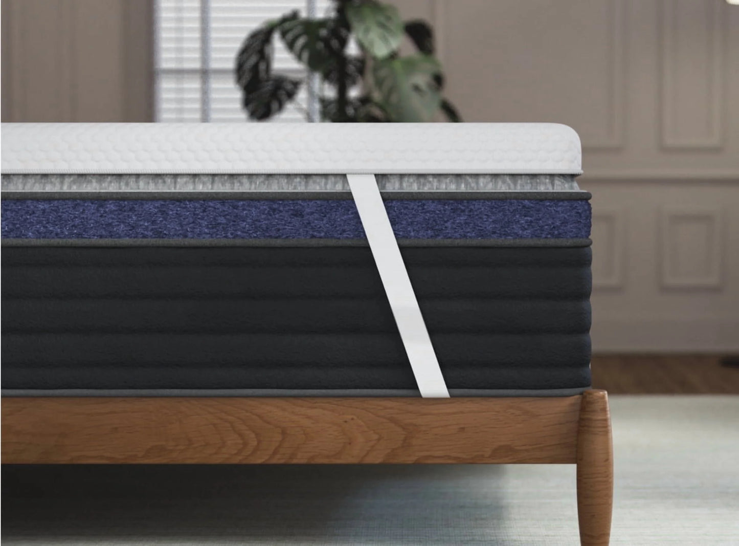 Helix Premium Memory Foam Mattress Topper with GlacioTex, Twin Firm