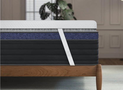 Helix Premium Memory Foam Mattress Topper with GlacioTex, Twin Firm