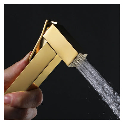 Bidet Faucet Hand Held Bidet Sprayer Douche Toilet Kit Bidet Faucet Gold Shower Head Copper Valve Set Jet Bidet Faucet
