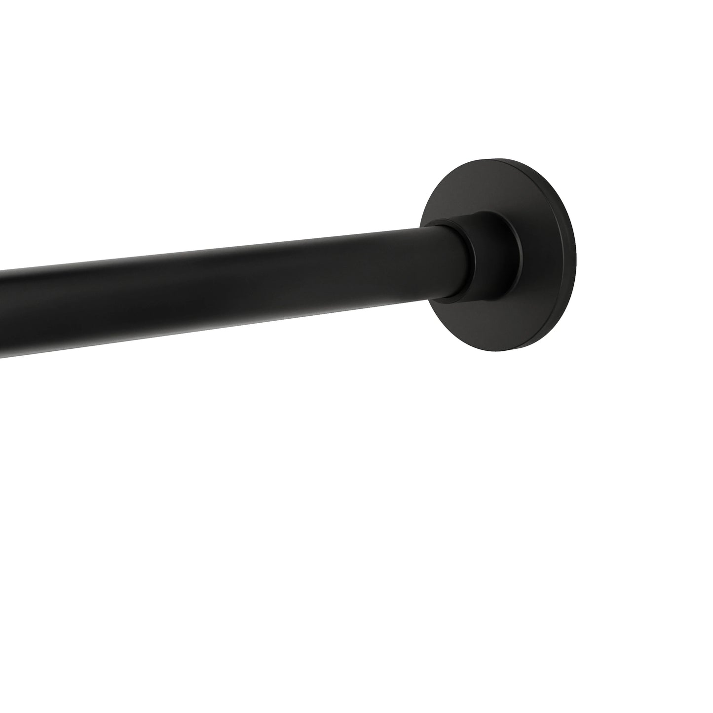 (4 pack) Better Homes & Gardens Rustproof 43°?- 72°?Modern Adjustable Tension Shower Curtain Rod, Matte Black