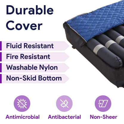 Proheal Bariatric Low Air Loss Alternating Pressure Air Mattress with Pump, Dual Compressor, & Raised Rails - Stages I-IV - 42" x 80" x 10/13"