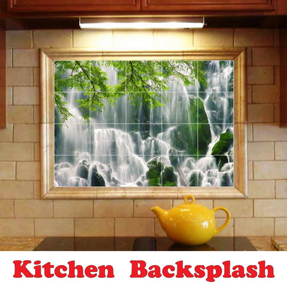 Ceramic Tile Mural-Hermanus Koekkoek Ships Bathroom Tile Mural 1. 17" w x 12.75" h using (12) 4.25 x 4.25 ceramic tiles