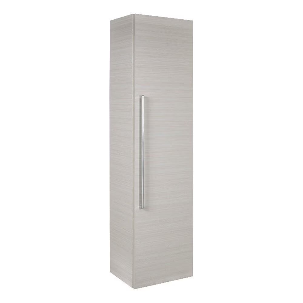 Cutler Kitchen and Bath Silhouette Modern Wood/Metal Linen Tower in Light Oak