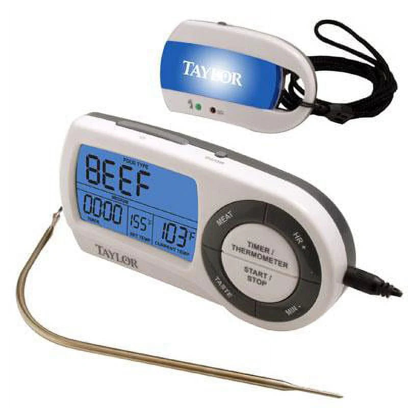 Taylor Probe Thermometer And Timer With Wireless Remote 32 Deg F To 450 Deg F 200ft.
