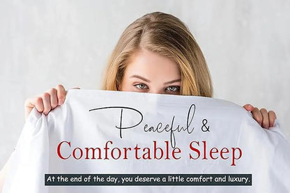 1000 Thread Count 4-Piece 100% Egyptian Cotton Bed Sheets Luxury Hotel Sheets Fits Mattress Upto 21" Deep Pocket, Twin XL Size - Burgundy Solid