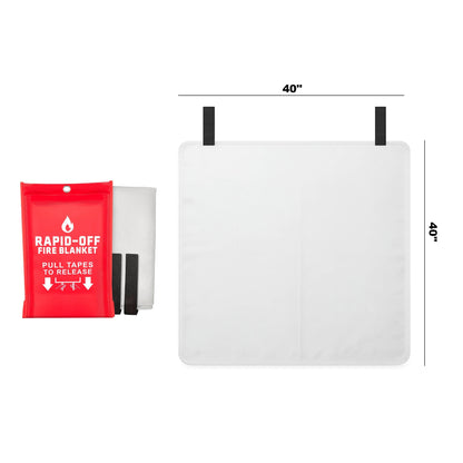 RAPID-OFF Fire Blanket 4-pack