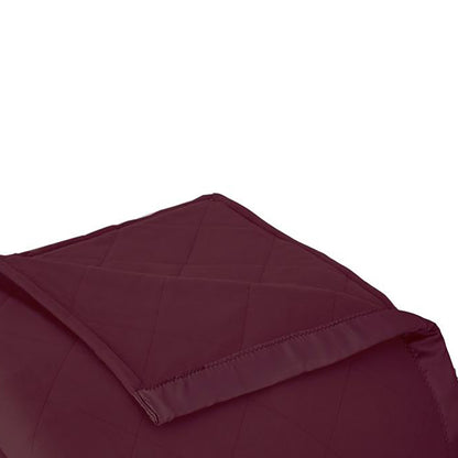 Micro Flannel Electric Heated Blanket, Queen, Wine