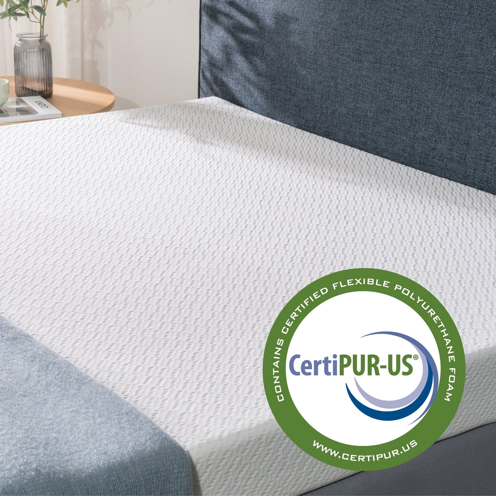 Zinus 4" 7-Zone Cooling Gel Memory Foam Mattress Topper, Twin