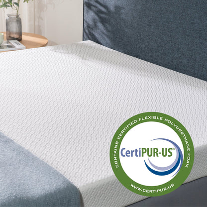 Zinus 4" 7-Zone Cooling Gel Memory Foam Mattress Topper, Twin
