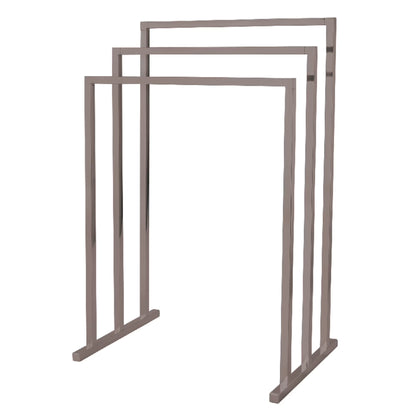 Kingston Brass SCC8281 Edenscape 33-3/16 Inch Freestanding Pedestal 3-Tier Towel Rack in Polished Chrome