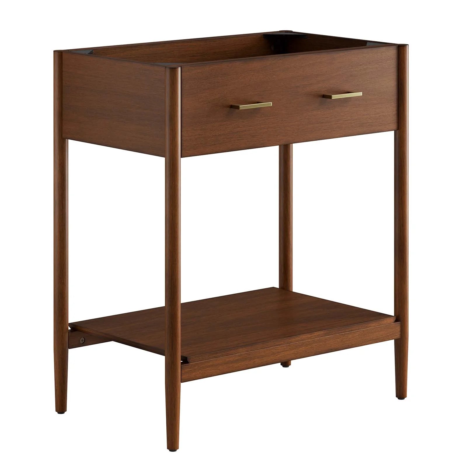 Modway Zaire 30" Bathroom Vanity Cabinet (Sink Basin Not Included) in Walnut
