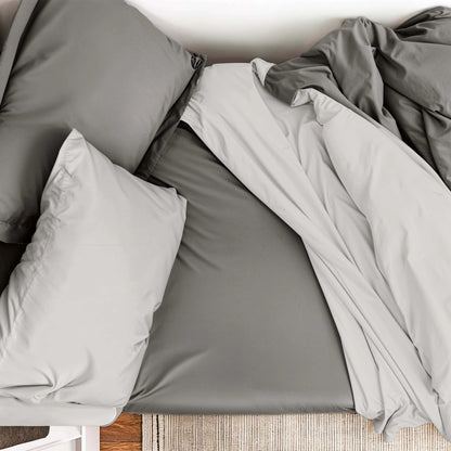 Ravure College Dorm Room Essentials Complete Set, Twin XL Comforter Set, Dorm Bedding, Twin Xl Bed In a Bag Comforter Set with All Dorm Accessories and Bedding, Grey