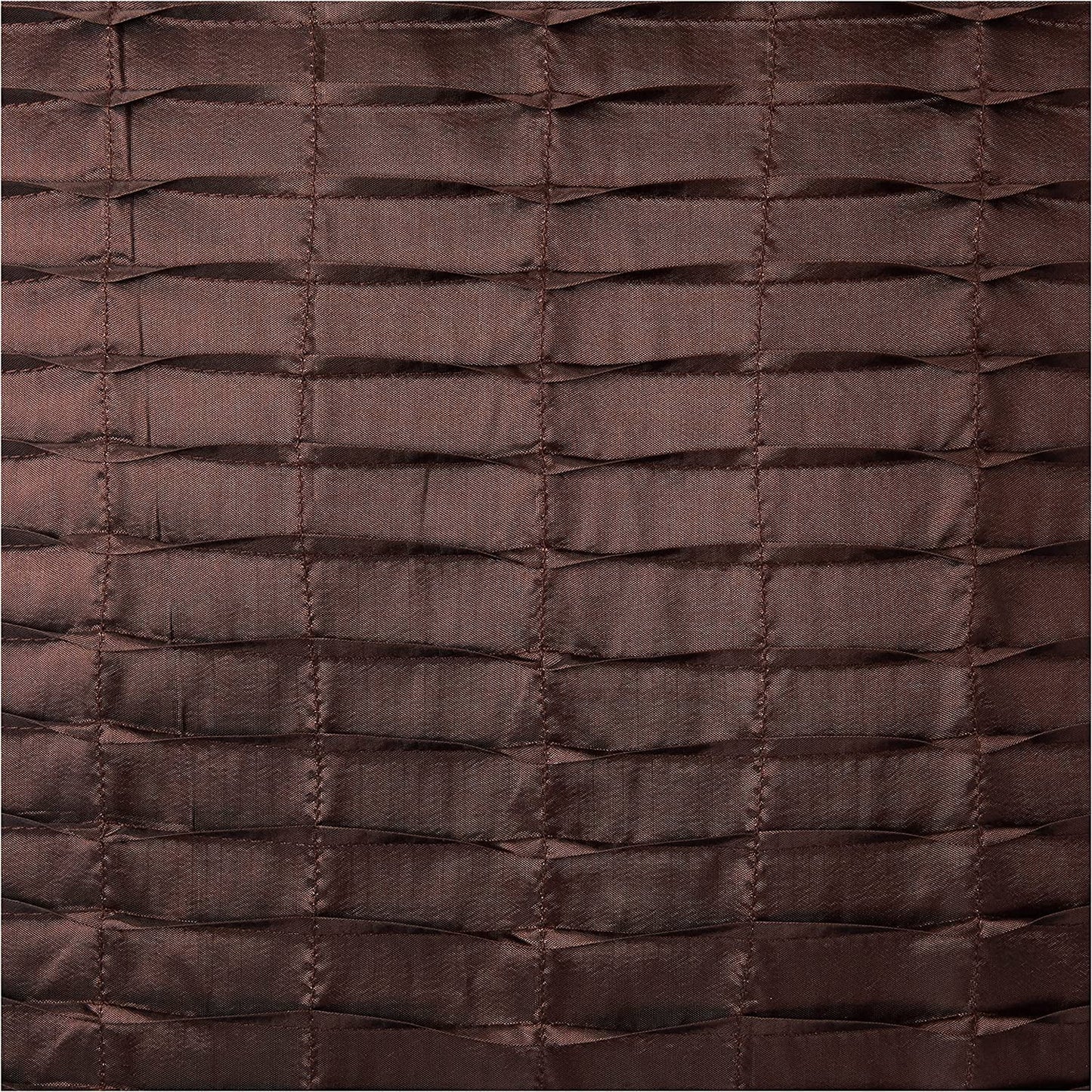 Violet Linen Silky Pleated Satin Pattern, Faux Silk Polyester Fabric, Brown , 17 Inch x 17 Inch, Square, Decorative Accent Throw Pillow