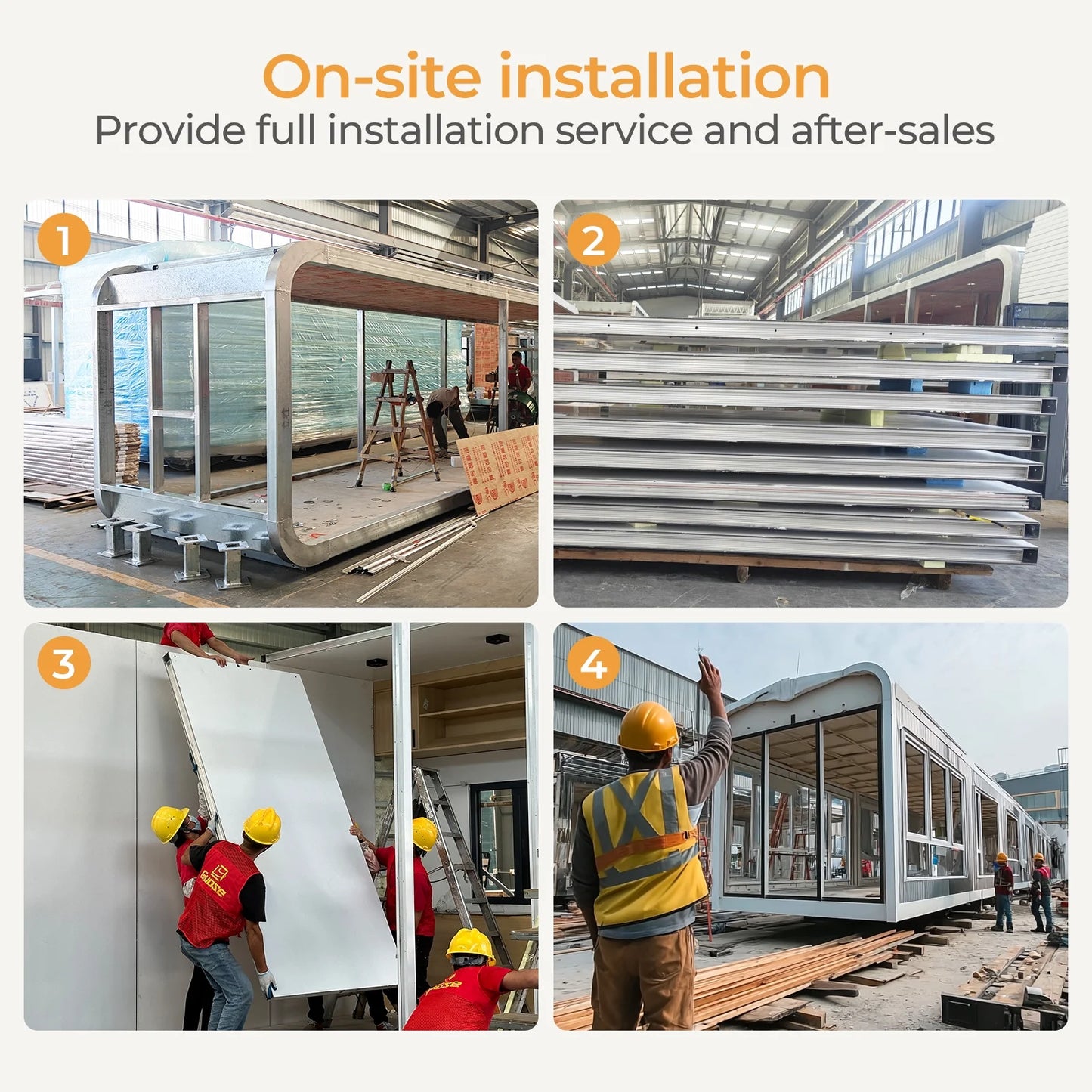 Luxury Modern prefab Cabin - 19ft Mobile Capsule with Bedroom, Kitchen and Bathroom, Storm Resistant prefab Cabin -16 Typhoon and 12 Earthquake Proof Mobile Cabin for Travel and Outdoor Living