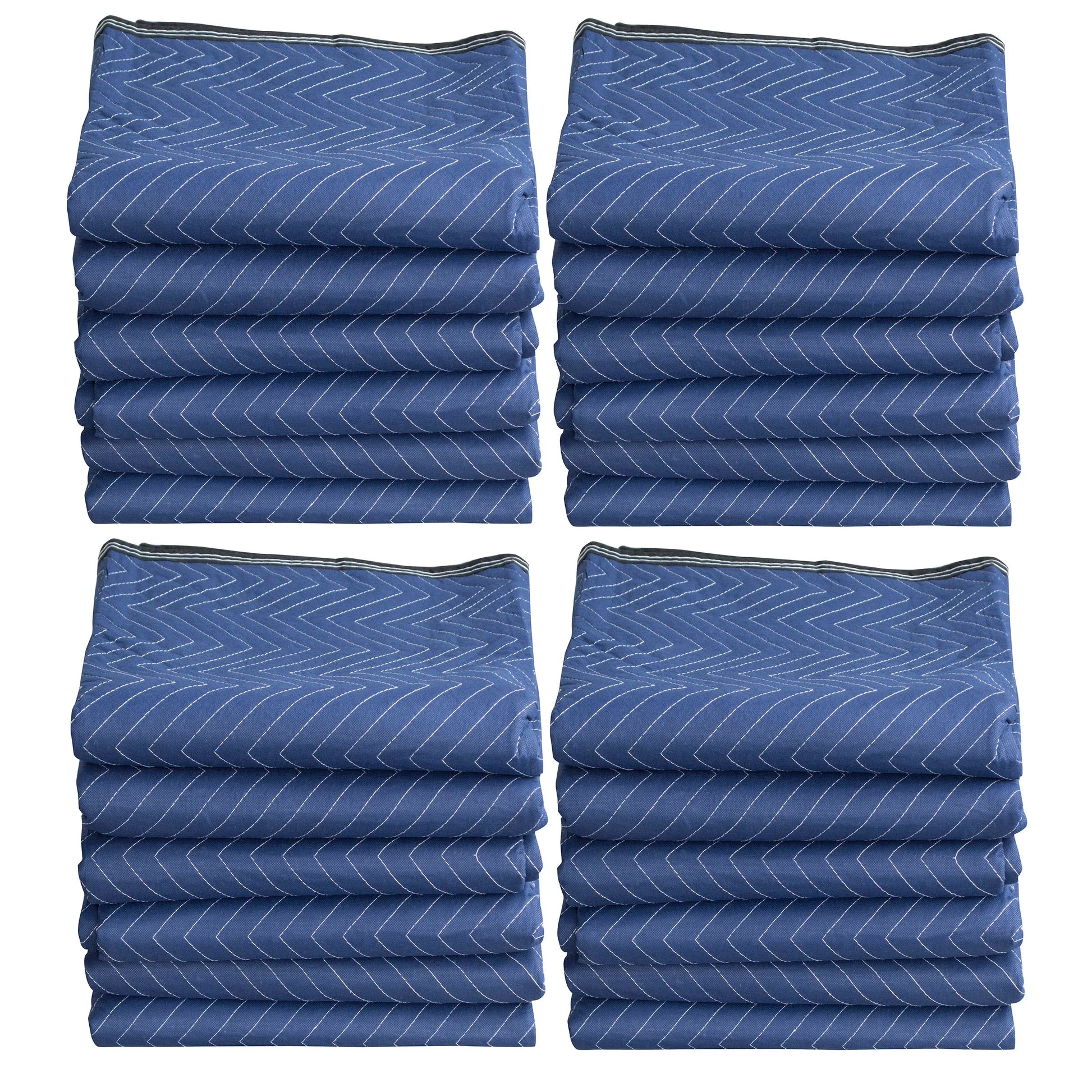 Buffalo Tools 72 x 80 inch Reversible Moving Blanket Set - 24 Pack