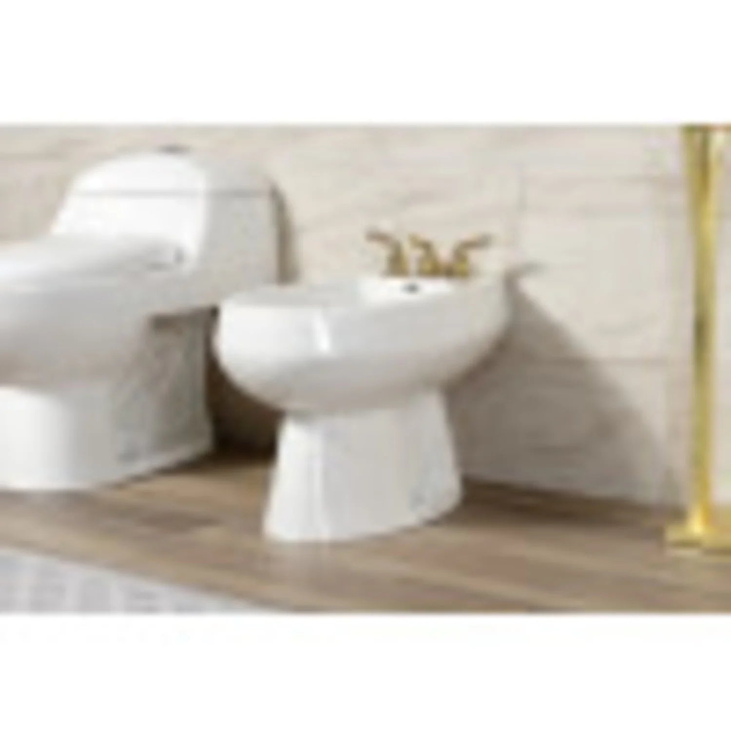 Kingston Brass KB328 Magellan Bidet Faucet with Lever Handles & Brass Pop-Up, Brushed Nickel