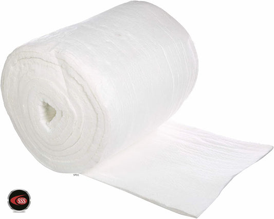 1"x24"x25' Roll Ceramic Fiber Blanket Insulation 8lb 2300F Sterling Seal and Supply (1 each)