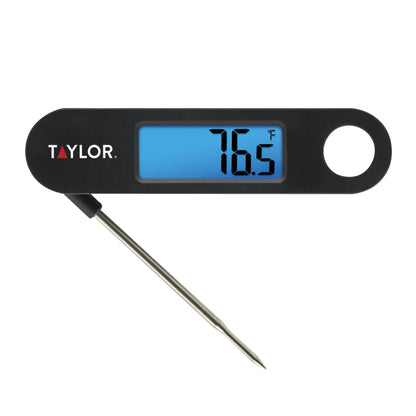 Digital Folding Probe Meat Thermometer with Blue Backlight Display